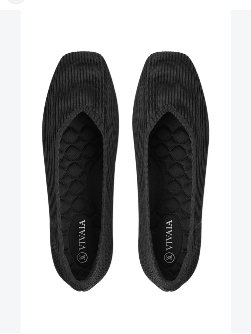 Vivaia 9 NWT Black Knit Women's Ballet Flats